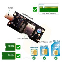  Адаптер NGFF M.2 до USB 3.0 зі слотом для SIM-карт фото 2 — GSM Sota